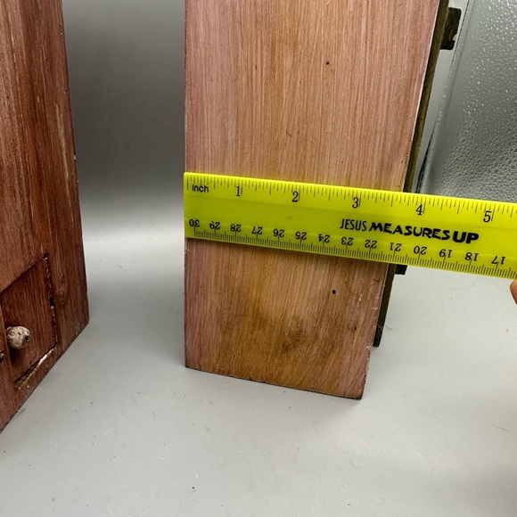 Wooden weathered tealight houses - Picture 9 of 10